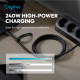 Digitus Кабель DIGITUS USB-C > USB-C заряджання/синхронізації, USB4 2.0, 80G, 240W, 16K, силіконовий, 1м, чорний (AK-300350-010-S)