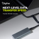 Digitus Кабель DIGITUS USB-C > USB-C заряджання/синхронізації, USB4 2.0, 80G, 240W, 16K, силіконовий, 1м, чорний (AK-300350-010-S)