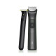 Philips Тример Series 9000, для обличчя, голови, тіла, акум., насадок-15, OneBlade в компл., сталь, сірий (MG9531/15)
