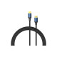 Кабель мультимедийный HDMI M to HDMI M 1.0m 8K60Hz cotton braided blue Vention (ALGLF)