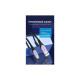 Дата кабель USB 2.0 AM to USB-C 1.5m 3A cotton braided aluminum purple Vention (CODVG)