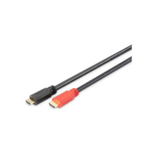 Кабель мультимедійний HDMI M to HDMI M 20.0m Amplifier Digitus (AK-330118-200-S)