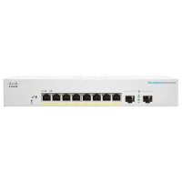 Cisco Коммутатор CBS220 Smart 8-port GE, PoE, Ext PS, 2x1G SFP (CBS220-8P-E-2G-EU)