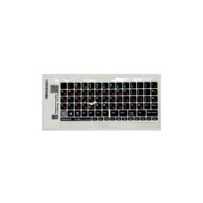 Наклейка на клавиатуру BestKey непрозрачная чорная, 76, оранжевый (BKU13ORA/014)