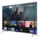 TCL TV 85  QLED 4K 60Hz Smart Google TV Black