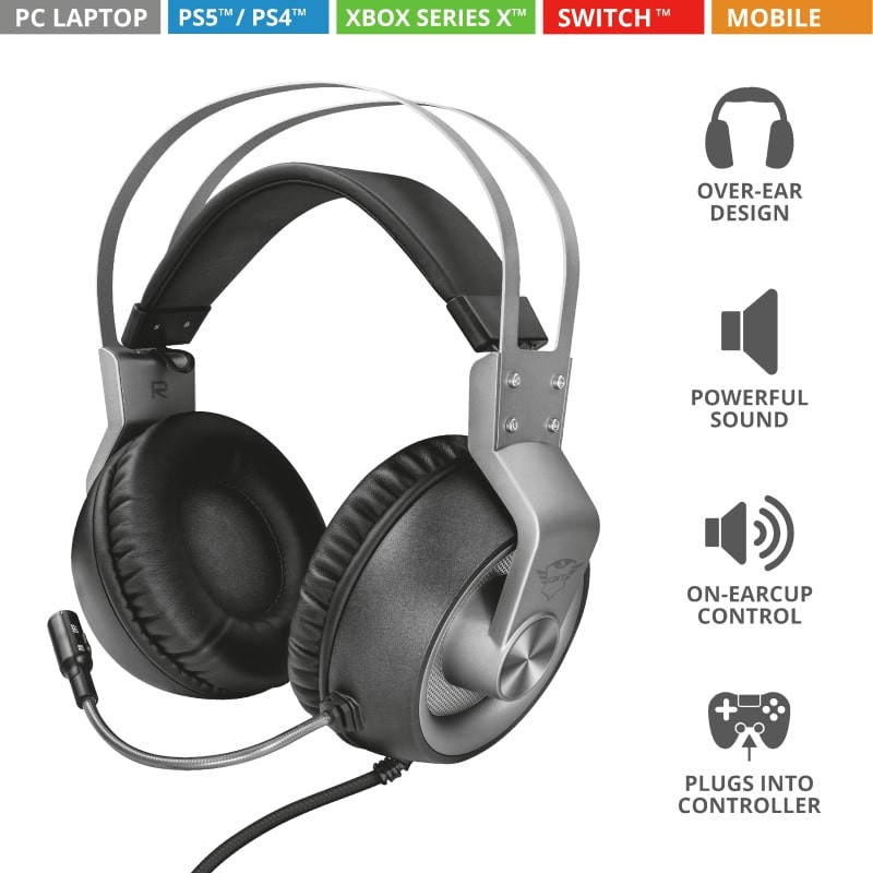 Trust GXT430 IRONN 3.5mm Grey