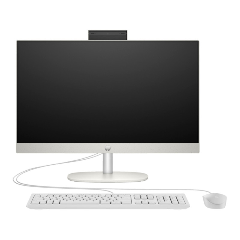 HP Комп'ютер персональний моноблок 245-G10 23.8" FHD IPS AG, AMD R5-7520U, 16GB, F512GB, UMA, WiFi, кл+м, 3р, DOS, білий (A1JL5ES)
