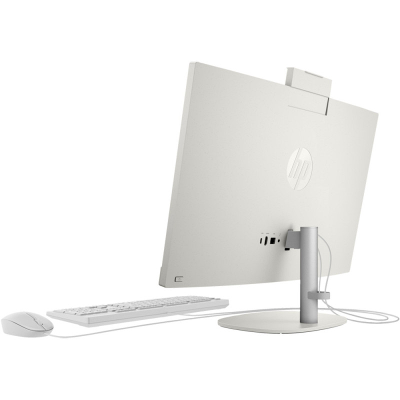 HP Комп'ютер персональний моноблок 245-G10 23.8" FHD IPS AG, AMD R5-7520U, 16GB, F512GB, UMA, WiFi, кл+м, 3р, DOS, білий (A1JL5ES)