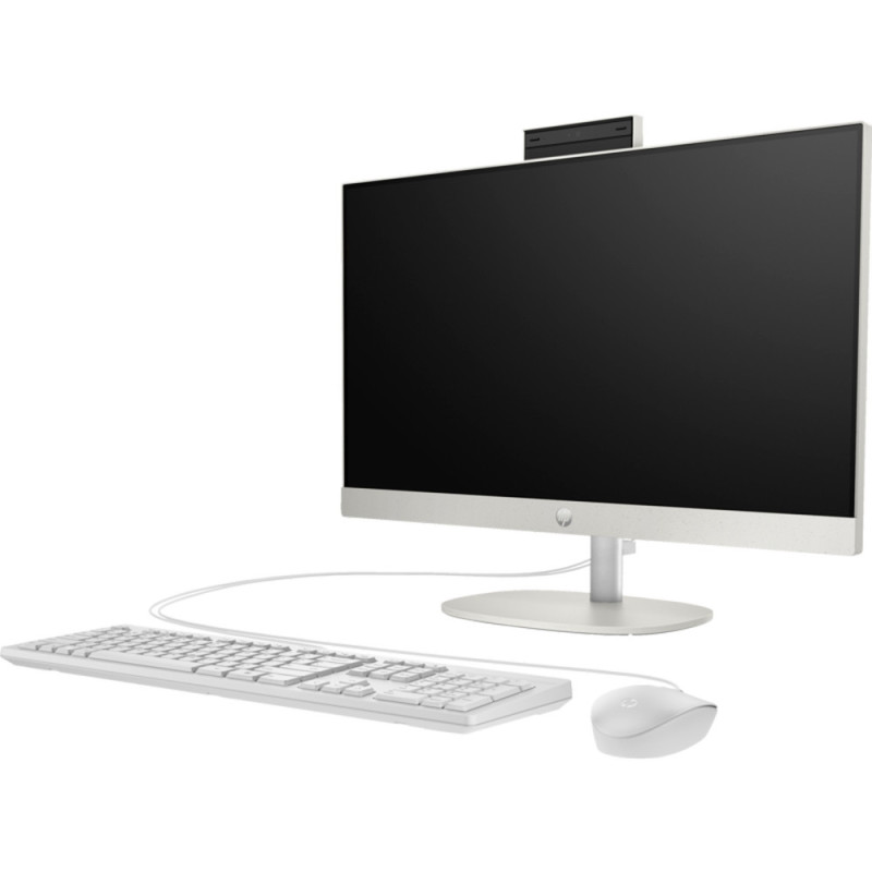 HP Комп'ютер персональний моноблок 245-G10 23.8" FHD IPS AG, AMD R5-7520U, 16GB, F512GB, UMA, WiFi, кл+м, 3р, DOS, білий (A1JL5ES)
