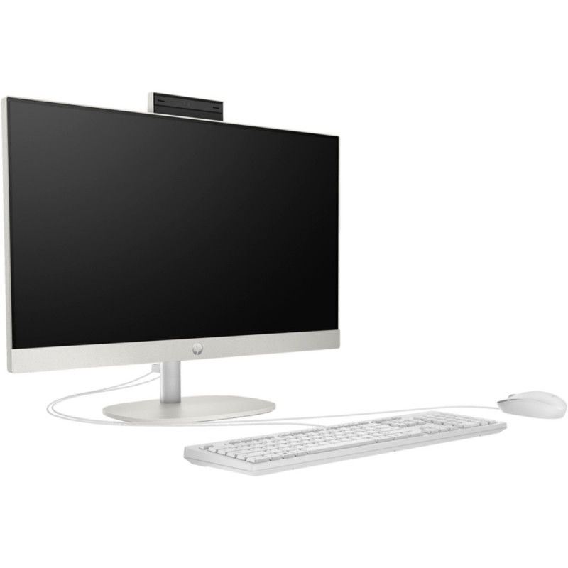 HP Комп'ютер персональний моноблок 245-G10 23.8" FHD IPS AG, AMD R5-7520U, 16GB, F512GB, UMA, WiFi, кл+м, 3р, DOS, білий (A1JL5ES)