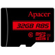 Apacer Карта пам'яті microSD 32GB C10 UHS-I R85MB/s + SD (AP32GMCSH10U5-R)