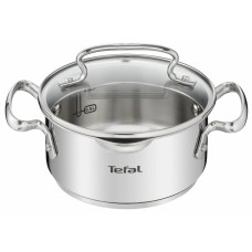 Tefal DUETTO+ saucepan, 1.5L, with lid, stainless steel, glass (G7194236)