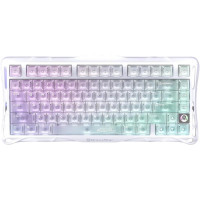 GravaStar Клавіатура механічна Mercury K1 Lite 80keys, GravaStar x BSUN Grey, BT/WL/USB, RGB, Crystal Aurora (GSK1LITE_XTAL_AUROA)