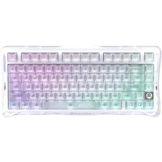 GravaStar Mechanical keyboard Mercury K1 Lite 80keys, GravaStar x BSUN Grey, BT/WL/USB, RGB, Crystal Aurora (GSK1LITE_XTAL_AUROA)