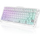 GravaStar Клавиатура механическая Mercury K1 Lite 80keys, GravaStar x BSUN Grey, BT/WL/USB, RGB, Crystal Aurora (GSK1LITE_XTAL_AUROA)