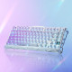 GravaStar Клавиатура механическая Mercury K1 Lite 80keys, GravaStar x BSUN Grey, BT/WL/USB, RGB, Crystal Aurora (GSK1LITE_XTAL_AUROA)