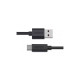 Дата кабель USB 2.0 AM to USB-C 3.0m 18W PVC black Choetech (AC0004-BK)