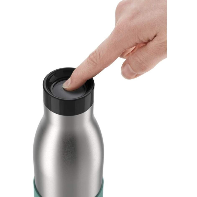 Tefal Thermal bottle Bludrop, 500ml, diam70, t cold 24h, hot 12h, stainless steel+plastic, green (N3110610)