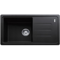 Franke Kitchen sink Malta, fragranite, rectang., with drainboard, 780х435х200mm, bowl - 1, over-mounted, BSG 611-78, onyx (114.0375.041)