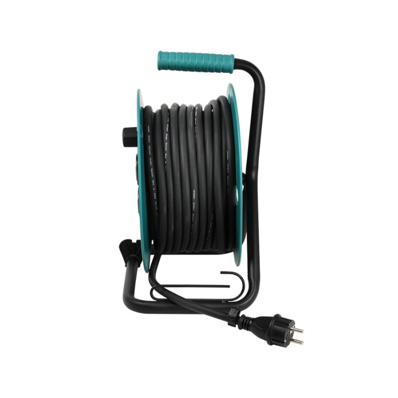 Könner & Söhnen power Strip KSCR-25M KS 2E 4xType F, 3x2.5mm sq., 16A, on coil, 25m, green