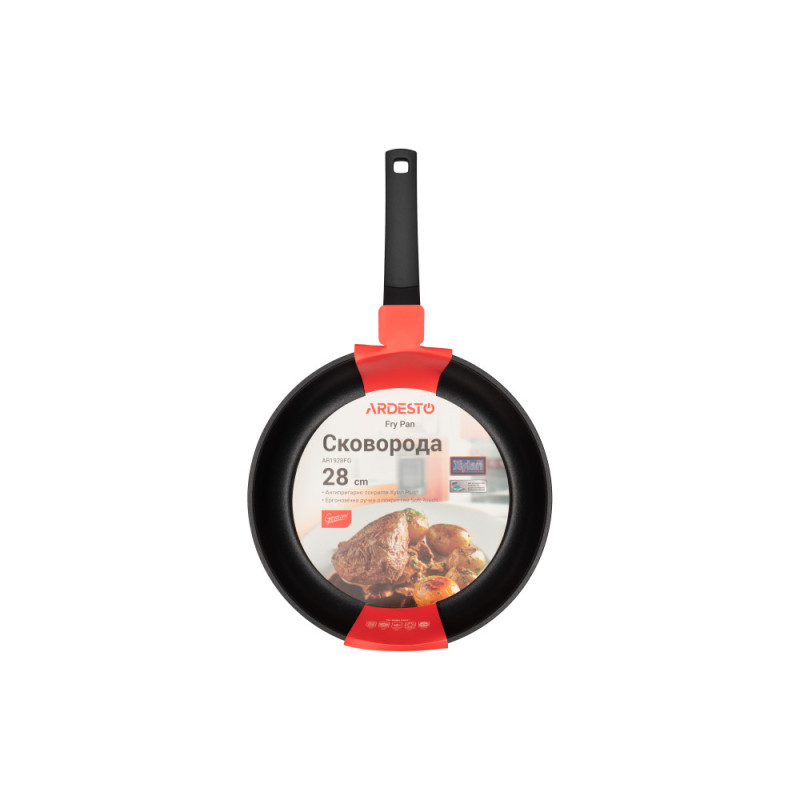 ARDESTO Fry pan Gemini Foggia, 28cm, aluminium, black (AR1928FG)