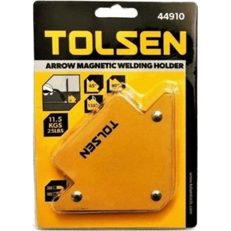 Tolsen Magnetic Welding Square, Angle 45/75/135°, 11.3kg (44910)