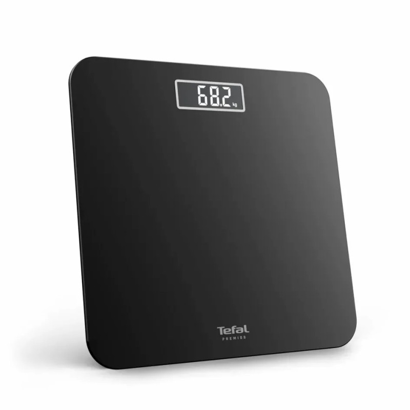 Tefal Ваги Tefal підлогові Premiss, 160кг, AAAx2 в комплекті, скло, чорний (PP1800V0)