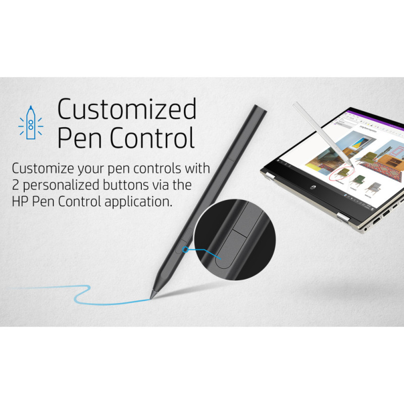 HP Rechargeable MPP 2.0 Tilt Pen (Black) (3J122AA)