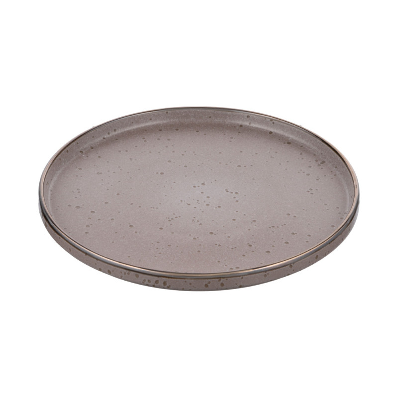 ARDESTO Dinner plate Fasano, 26cm, ceramic, gray-brown (AR0426GB)