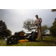 DeWALT cordless lawn mower, 2x18V, 53cm, 67l, 25-102mm, 28kg without battery and spare part (DCMWP134N)