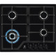 Electrolux Варильна поверхня Electrolux газова, 60см, чавун, чорний (KGS6436K)
