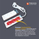 Сетевой удлинитель TECCO 3м 4 поста white (8681277841477)