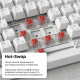Клавиатура Ajazz AK820 Red Switch USB-C UA White (AK820-R-W)