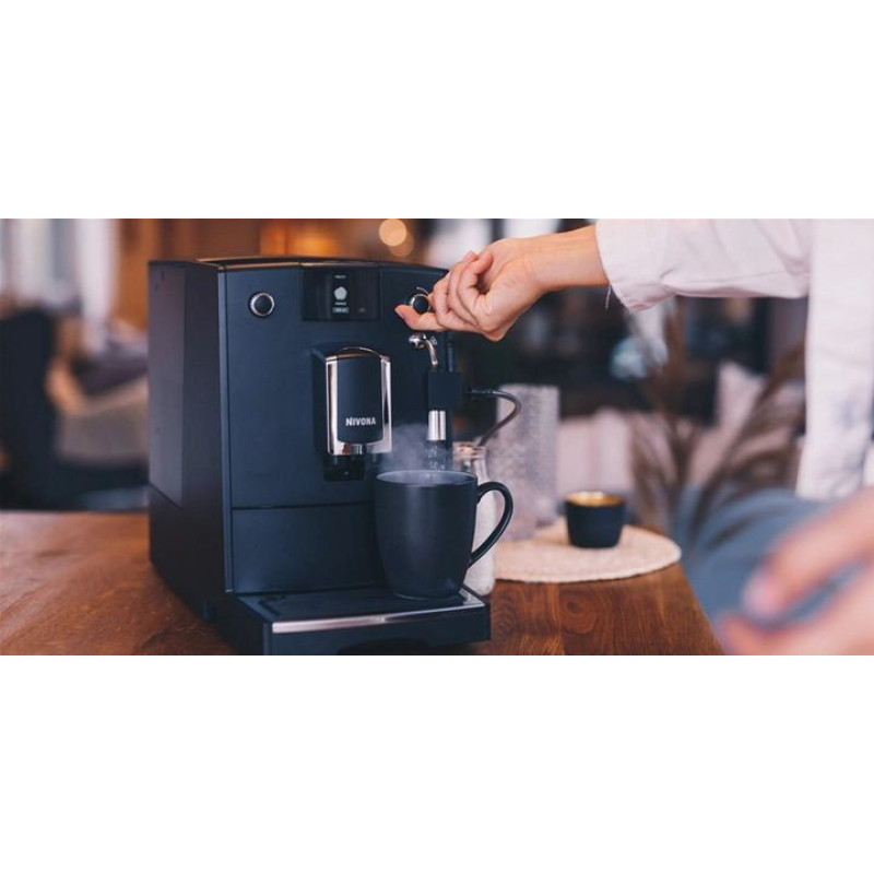 Nivona Coffee machine CafeRomatica, 2,2L, hand capuchino maker, auto recipe-5, black (NICR550)