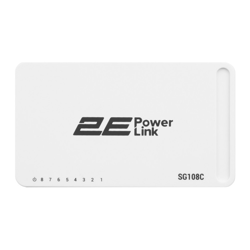 2E PowerLink SF108C 8xFE, Unmanaged desktop Switch, plastic case (2E-SG108C)