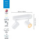 WiZ Surface-mounted spotlight smart IMAGEO Spots, 2х5W, 2200-6500K, RGB, Wi-Fi, white (929002658801)