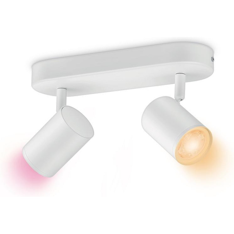 WiZ Surface-mounted spotlight smart IMAGEO Spots, 2х5W, 2200-6500K, RGB, Wi-Fi, white (929002658801)