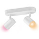 WiZ Surface-mounted spotlight smart IMAGEO Spots, 2х5W, 2200-6500K, RGB, Wi-Fi, white (929002658801)