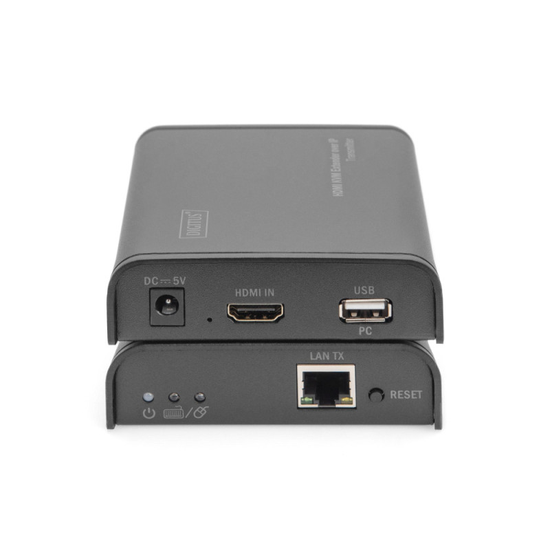 Digitus Удлинитель HDMI KVM по IP, комплект, Full HD, 1080p, через сетевой кабель (Cat 5, 5E, 6), 120м (DS-55202)