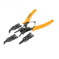 Tolsen Snap Ring Pliers, 4 Nozzles, 10-25mm, 160mm (10100T)