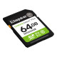 Kingston Карта памяти Kingston SD 64GB C10 UHS-I V10 R100MB/s (SDS3/64GB)