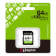 Kingston Карта памяти Kingston SD 64GB C10 UHS-I V10 R100MB/s (SDS3/64GB)