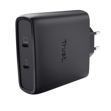 Trust Desktop Charger Maxo 100Вт, GaN, 2xUSB-C ,PD/PPS, чорний (25527_TRUST)