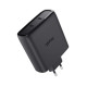 Trust Зарядний пристрій мережевий Maxo 100Вт, GaN, 2xUSB-C ,PD/PPS, чорний (25527_TRUST)