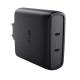 Trust Зарядний пристрій мережевий Maxo 100Вт, GaN, 2xUSB-C ,PD/PPS, чорний (25527_TRUST)
