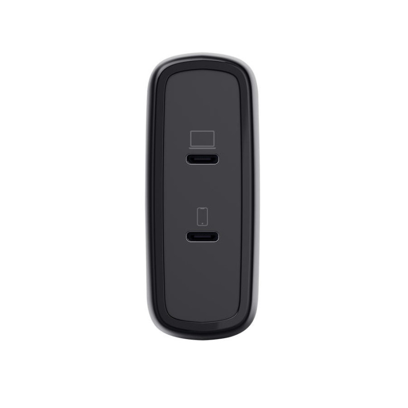 Trust Зарядний пристрій мережевий Maxo 100Вт, GaN, 2xUSB-C ,PD/PPS, чорний (25527_TRUST)