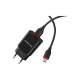 Зарядное устройство BOROFONE BA20A Sharp USB + cable USB to Micro 5P 10.5W Black (6931474702135)