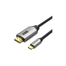 Кабель мультимедийный USB-C to HDMI M 2.0m V2.0 4K 60Hz black Vention (CRBBH)