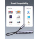 Концентратор Ugreen USB-C to 4xUSB 3.0 + HDMI CM417 gray (20197)
