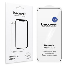 Стекло защитное BeCover 10D Motorola Moto G77 Black (715714)